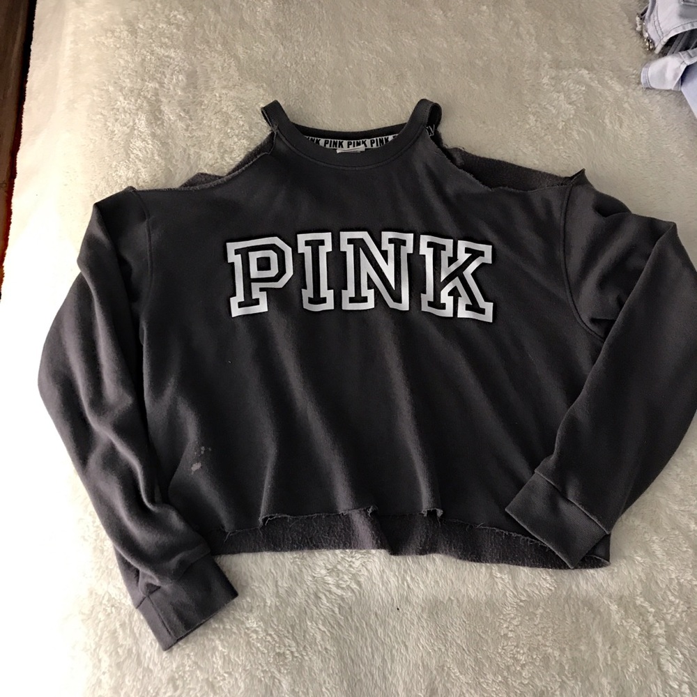 Grey cropped sweater